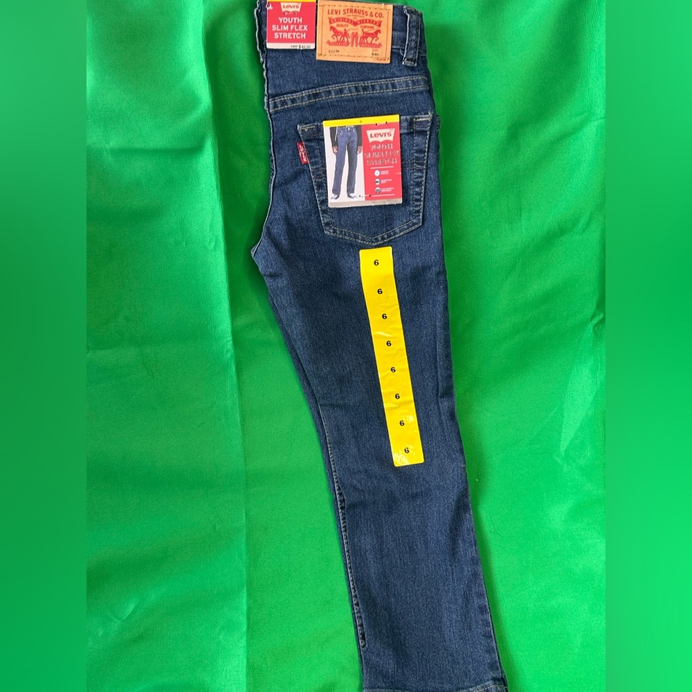 Levi's Blue Slim Straight Jeans Classic Style